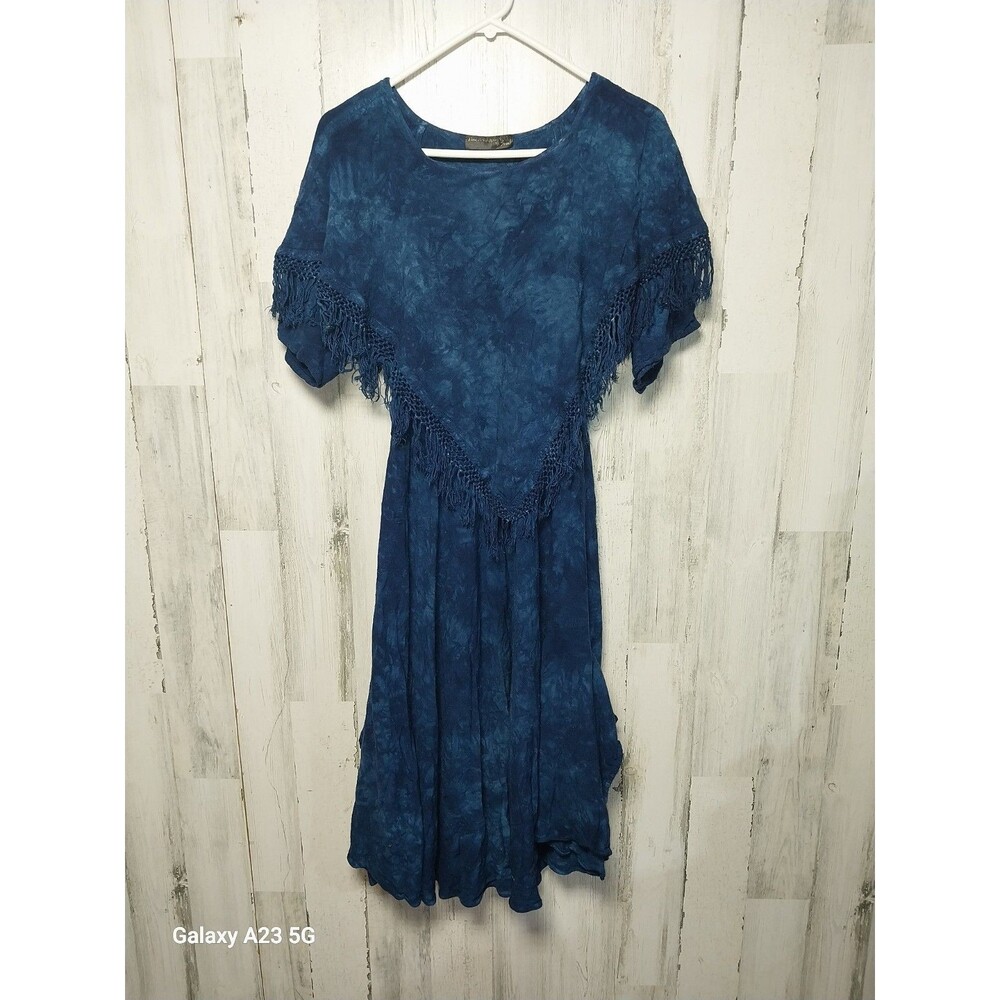 Fine Art Apparel By Sandra Blue Fringed Dress
